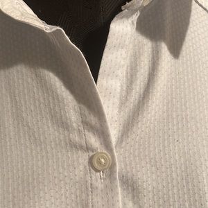 White button down, tapered, collared shirt, size XL